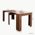 Multifunctional extendable console table