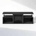 Jensen Open Storage No-Heat Decorative Electric Fireplace TV Stand for TVs up to 70 Inch