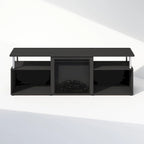 Jensen Open Storage No-Heat Decorative Electric Fireplace TV Stand for TVs up to 70 Inch