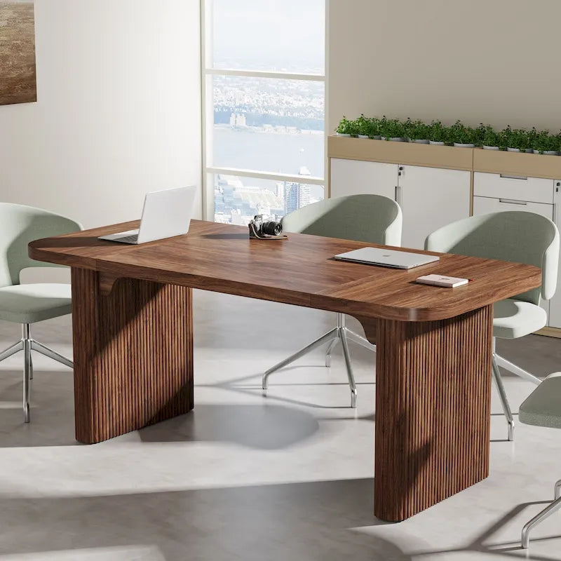 5FT Wood Rectangular Conference Meeting Table Office Executive Desk