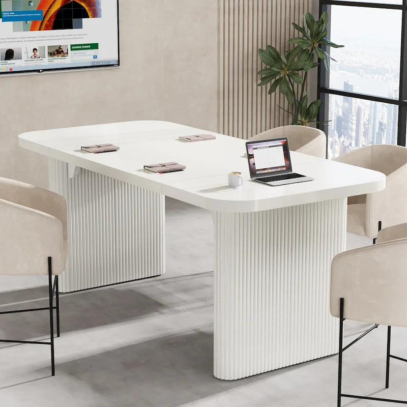 5FT Wood Rectangular Conference Meeting Table Office Executive Desk